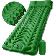 GDPETS Sleeping Pad Camping Mattress Mat - Ultralight Sleeping Pad for Camping - 4 Inch Thick Waterproof Air Mattress Camping self Inflating Sleeping Pad Mat (Green)