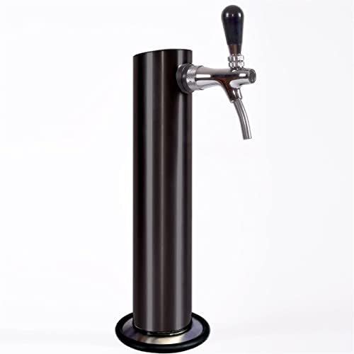  [아마존베스트]GDW Exquisit BK160 Beer Bar Column with Compensator Tap and Foot Black