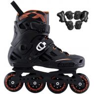 GDXFSM Performance Inline Skates Speed Inline Professional Half Boots Skating Shoes Wheels Size 35 to 46 Free Skating ， 2 Colors Unique Fashion Design ice Skates
