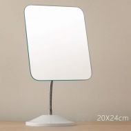GDZFY Rotatable Makeup Mirror,Desktop Portable Cosmetic Mirror High-Definition Clarity Free Standing Detachable Bathroom Mirror-G 20x24cm(8x9inch)