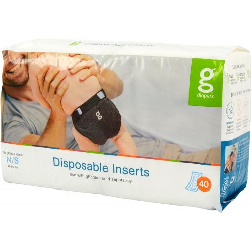  [아마존베스트]GDiapers gDiapers Disposable Inserts Case, Newborn/Small (6-14 lbs) ( Pack May Vary )