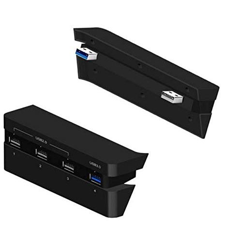  [아마존베스트]GDreamer Dobe Slim PS4 USB Hub 4 Port Expansion (USB 3.0 x1 + USB 2.0 x3) for Sony PlayStation 4 Slim Console