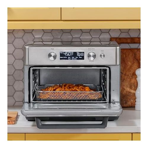  GE Digital Air Fryer Toaster Oven + Accessory Set | Convection Toaster with 8 Cook Modes | Large Capacity Oven - Fits 12