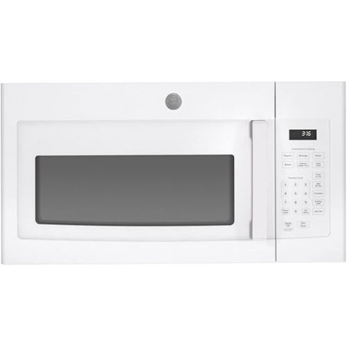  GE JVM3160DFWW 1.6 Cu. Ft. Over-the-Range Microwave Oven White Bundle with Premium 2 YR CPS Enhanced Protection Pack