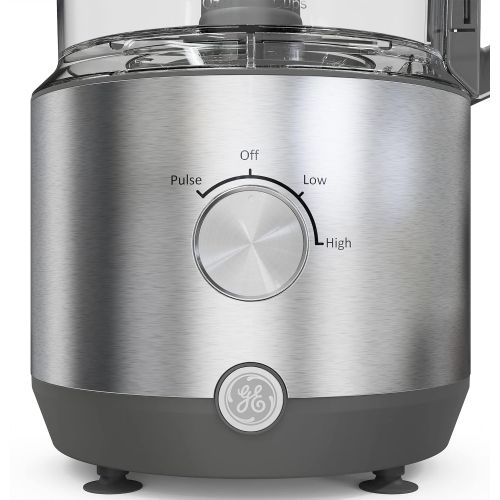  GE Food Processor 12 Cup Complete With 3 Feeding Tubes & Stainless Steel Accessories - 3 Discs + Dough Blade 3 Speed Great for Shredded Cheese, Chicken & More Kitchen Essentials 55