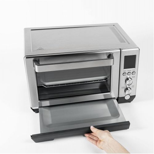  [아마존베스트]GE Quartz Convection Toaster Oven, Large Capacity Fits 9x13 Baking Pan, Rapid Quartz Heating Element, 7 Cook Modes of Toast, Bake, Broil, Bagel, Pizza, Roast & Keep Warm, Stainless