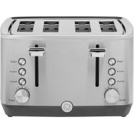 [아마존베스트]GE 4-Slice Toaster, Easy-to Use 1500 Watt Toaster with Pre-Set Controls for 7 Shade Settings, Bagels & Frozen Items, Extra-Wide Slots for Bread & Bagels, Stainless Steel, G9TMA4SSP
