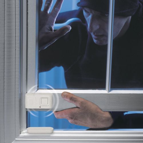  [아마존베스트]GE 45115 Personal Security Window/Door, 2-Pack, DIY Protection, Burglar Alert, Wireless Chime/Alarm, Easy Installation, Ideal for Home, Garage, Apartment, Dorm, RV and Office, Whit