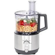 [아마존베스트]GE 12-Cup Food Processor, Powerful 3-Speed 550 Watt with Ergonomic Handle and Large Feed Tube, Stainless Steel Shredding & Slicing Blades, G8P0AASSPSS