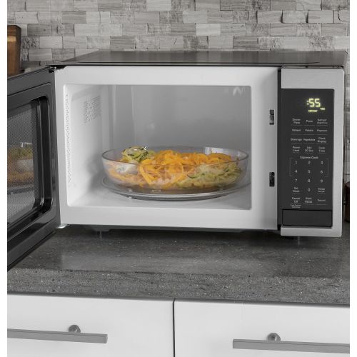  [아마존베스트]GE Appliances JES1095SMSS GE 0.9 Cu. Ft. Capacity Countertop Microwave Oven, Stainless Steel