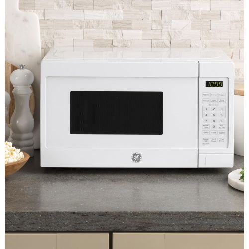  GE JES1072DMWW 0.7 cu. ft. Capacity Countertop Microwave Oven, White