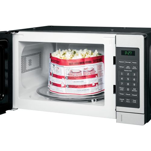  GE JEM3072SHSS 0.7 Cu. Ft. Capacity 700 Watt Countertop Microwave Oven, Auto and Time Defrost in Stainless Steel