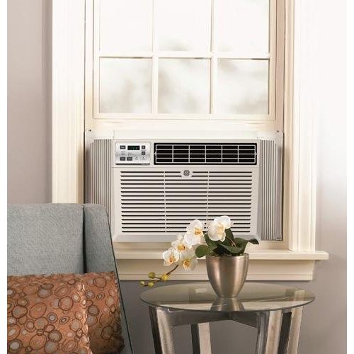  GE AEM06LX 19 Window Air Conditioner with 6050 Cooling BTU, Energy Star Qualified in Light Cool Gray