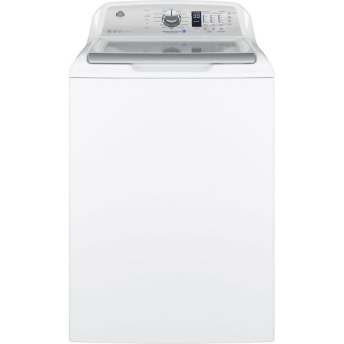  GE Products GE White Top Load Laundry Pair with GTW685BSLWS 27 Washer and GTD75GCSLWS 27 Gas Dryer