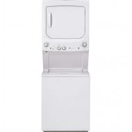 /GE GUD27GSSMWW 27 Inch Gas Laundry Center with 3.8 cu. ft. Washer Capacity, in White