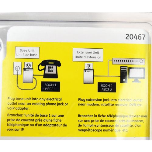  GE 20467 InstaJack Wireless Phone Jack System