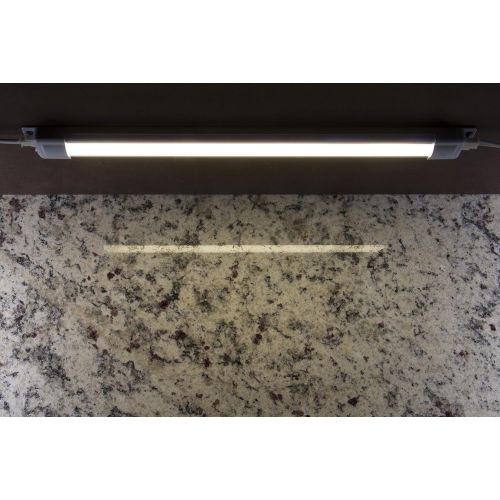  GE Premium Slim LED Light Bar, 24 Inch Under Cabinet Fixture, Plug-In, Convertible to Direct Wire, Linkable, 803 Lumens, 3000K Soft Warm White, High/Off /Low, Easy to Install, 3884