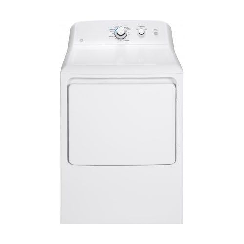  GE White Laundry Pair with GTW330ASKWW 27 Top Load Washer and GTD33EASKWW 27 Front Load Electric Dryer