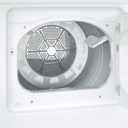  GE GTD65EBSJWS Aluminized Alloy Drum Electric Dryer with HE Sensor Dry, 7.4 Cu. Ft. Capacity, White,