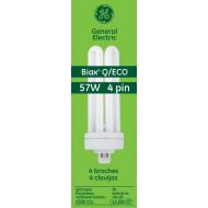 GE Lighting Energy Smart CFL 48864 57-Watt, 4300-Lumen Quad Biax Light Bulb with Gx24-Q5 Base, 10-Pack