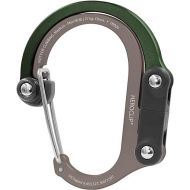 GEAR AID HEROCLIP Carabiner Clip and Hook (Medium) for Camping, Backpack, and Garage, Forest Green