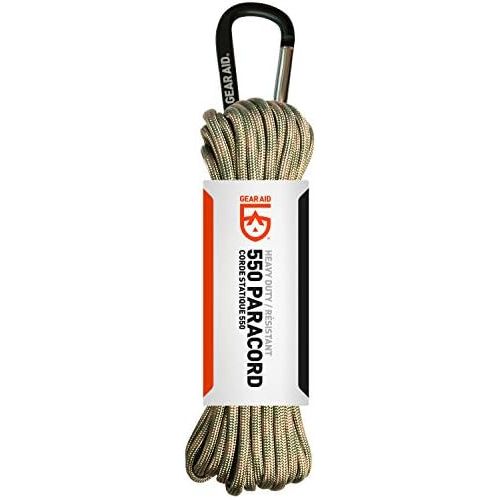  [아마존베스트]GEAR AID 550 Paracord and Carabiner, 7 Strand Utility Cord for Camping and Survival