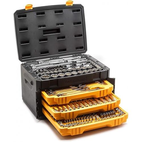 GEARWRENCH 243 Pc. 12 Pt. Mechanics Tool Set in 3 Drawer Storage Box - 80972