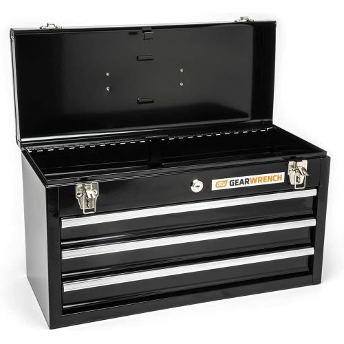  GEARWRENCH 20inch 3 Drawer Steel Tool Box, Black - 83151
