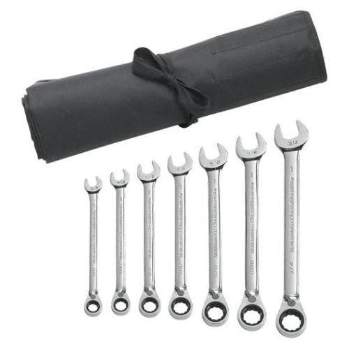  Apex Tool Group GearWrench 9602R 16 Piece Reversible Combination Ratcheting Wrench Set Metric - Wrench Roll