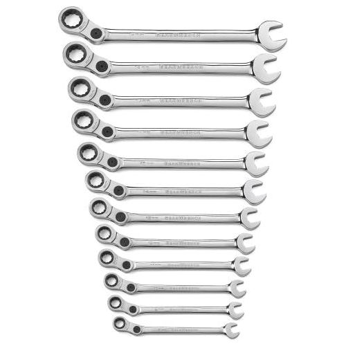  Apex Tool Group GearWrench 85488 12-Piece Metric Indexing Combination Wrench Set