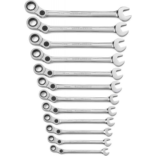  Apex Tool Group GearWrench 85488 12-Piece Metric Indexing Combination Wrench Set