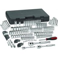 GearWrench 80933 216 Piece 14, 38, and 12 Drive 6 and 12 Point SAEMetric Mechanics Tool Set
