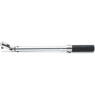 GearWrench 85087 12 Drive Flex Head Micrometer Torque Wrench 30-250 ftlbs, Black