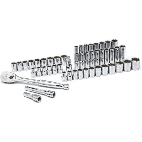  Apex Tool Group GearWrench 80551 57 Piece 38-Inch Drive 12 Point Socket Set