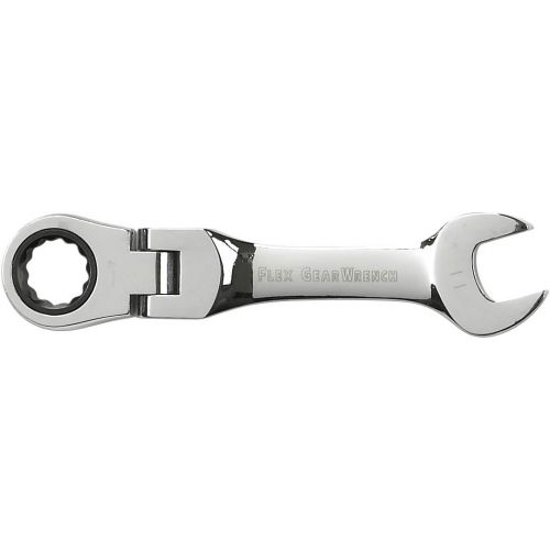  Apex Tool Group GearWrench 9550 10 Piece Metric Stubby Flex-Head Combination Ratcheting Wrench Set