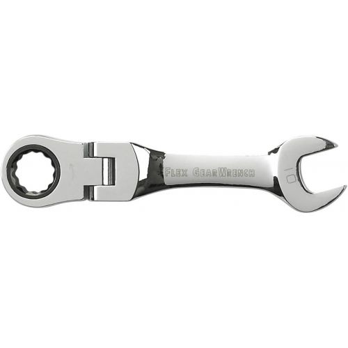  Apex Tool Group GearWrench 9550 10 Piece Metric Stubby Flex-Head Combination Ratcheting Wrench Set