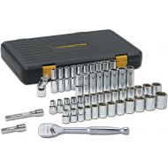 Apex Tool Group GearWrench 80700P 12-Inch Drive with SAEMetric 6 Point Standard and Deep Socket Set, 49-Piece