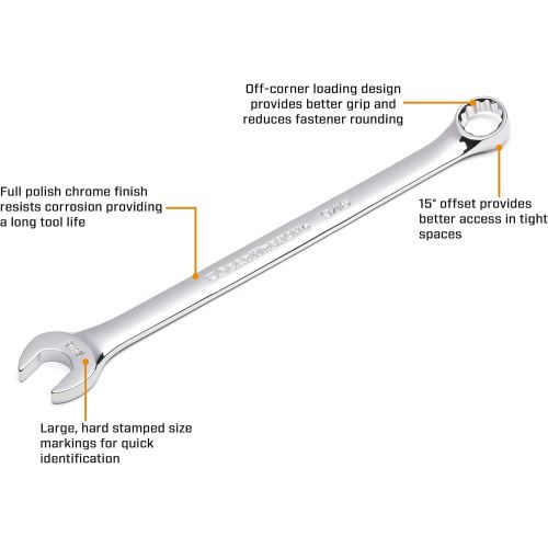  GearWrench 81916 22 Piece Metric Combination Wrench Set