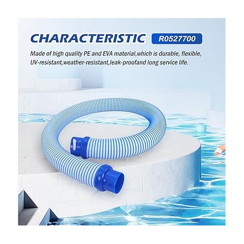  5 Pack R0527700 Pool Vacuum Hose 39 Inch, Pool Cleaner Twist Lock Hose Replacement Parts for Zodiac Baracuda MX6 MX8 X7 T3 T5 Swimming Pool Cleaner
