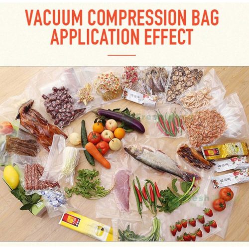  GECHSAN Vaccum Sealer Bags(Fits Inside Machine) - Pint 6X10and Quart 8X12(100 of Each,200 Count) Heavy Duty Commercial Grade Sous Vide Pre-Cut Bags for Food saver,Universal Vaccume Pack Ba