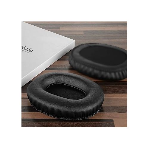  Geekria QuickFit Replacement Ear Pads for Marshall Monitor Headphones Ear Cushions, Headset Earpads, Ear Cups Cover Repair Parts (Black)