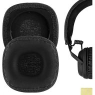 Geekria QuickFit Replacement Ear Pads for Marshall Major III Wired, Major III Bluetooth Wireless, MID ANC Headphones Ear Cushions, Headset Earpads, Ear Cups Cover Repair Parts (Black)