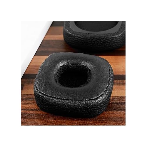  Geekria QuickFit Replacement Ear Pads for Marshall Major III Wired, Major III Bluetooth Wireless, MID ANC Headphones Ear Cushions, Headset Earpads, Ear Cups Cover Repair Parts (Black)