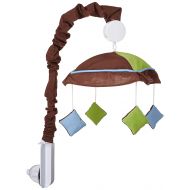 GEENNY Musical Mobile, Boutique Blue/Brown Diamond