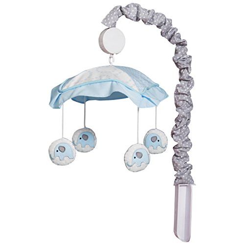  GEENNY OptimaBaby Blue Grey Elephant Musical Mobile