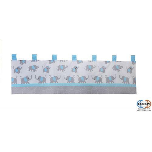  GEENNY Boutique Baby 13 Piece Nursery Crib Bedding Set, Blizzard Blue Grey Elephant