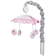GEENNY OptimaBaby Pink Grey Elephant Musical Mobile