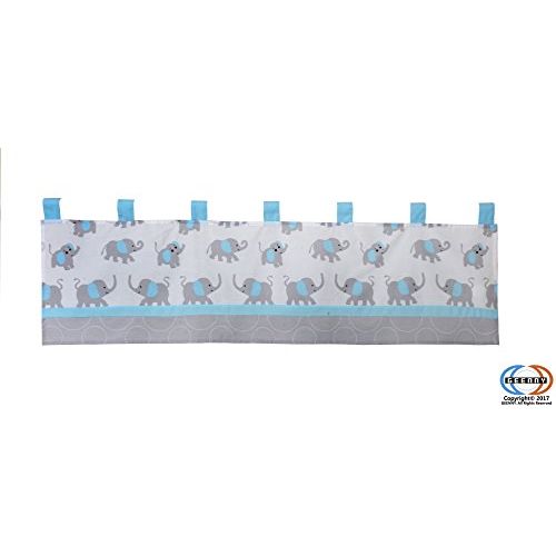  GEENNY Boutique Baby 13 Piece Nursery Crib Bedding Set, Blizzard Blue Grey Elephant