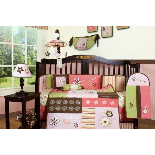  GEENNY Boutique 13 Piece Crib Bedding Set, Floral Dream