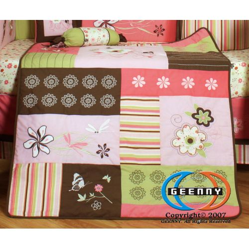  GEENNY Boutique 13 Piece Crib Bedding Set, Floral Dream